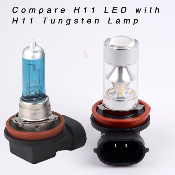 

car headlights h11 h8 2323 light bulbs white 60w accessories driving led fog