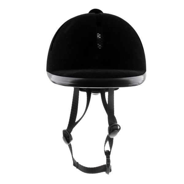 

kids horse riding helmet velvet equestrian rider safety head hat 48-54cm