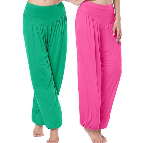 

women long pants harem modal dancing trouses wide belly dance comfy boho fitness dp651417 women's & capris, Black;white