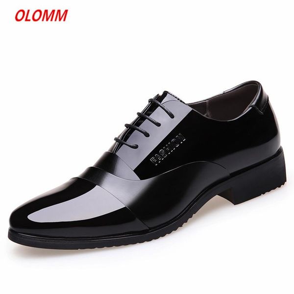 

dress shoes 2021 oxford for men office patent leather business flats zapatos hombre black derby