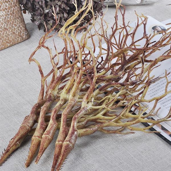 

decorative flowers & wreaths 2pcs simulation dry plant tree branch for wedding party diy abstract dead wood craft artificial dried branches