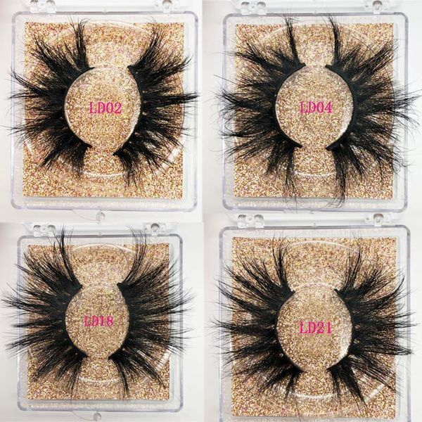 

makeup 25mm lashes 3d mink eyelashes beauty false full strip thick 5d eyelash packaging box wholesale lashes1