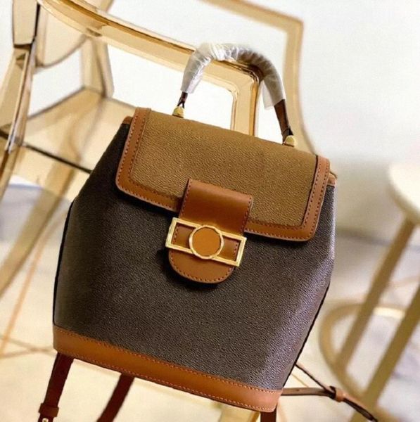 

dauphine backpack designer classic women shoulder bags girls schoolbag ladies handbags purses clutch bag lacosk