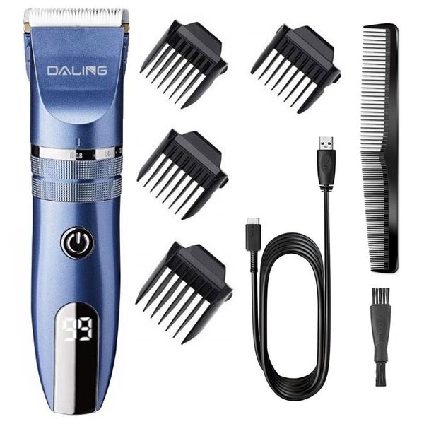 

hair clippers professional cordless usb electric clipper for men beard trimmer powerful machine rechargeable 110v-240v
