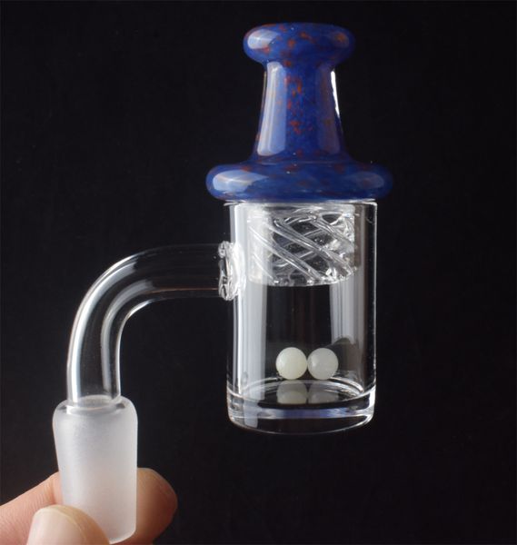 Sigara Aksesuarları Tamamen Kaynak Kuvars Banger Tırnak Kiti TERP Pearl ile 45 ° 90 ° Kadın Erkek 10mm 14mm 18mm Nail Cam Dab Rig