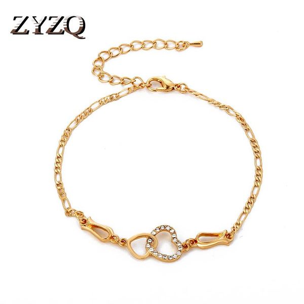 

bangle zyzq 2021 korean simple retro hollow heart bracelet for women girl creative cute sweet student jewelry, Black