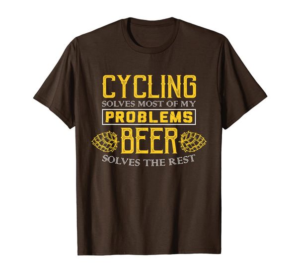 

Cycling Shirt - Solves Most Of My Problems - Beer Shirt T-Shirt, Mainly pictures