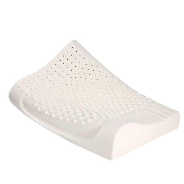 Antibatterico Natural Latex Pillow Memory Slow Memory Foam Pillow Cervicale Vertebra Assistenza sanitaria Massaggio Biancheria da letto Design meccanico F0448 210420