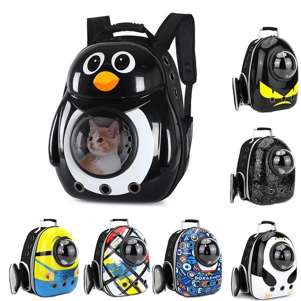 

dog car seat covers pet cat backpack breathable bag portable carrier outdoor travel transparent space for