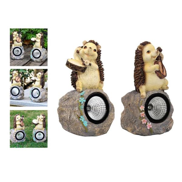 

cute solar power garden statue lawn decoration ornaments hedgehog gift decorations