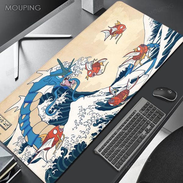 

mouse pads & wrist rests great wave mousepad custom xxl personalized slipmat japan pad anime carpet cute large rubber mat pc gamer for offic
