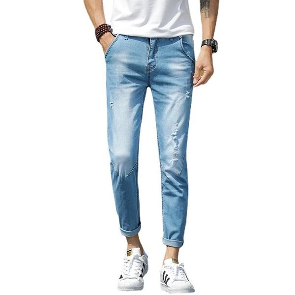 

men's jeans man mens pants korean pantalon homme denim trousers men blue casual 2021 comfort
