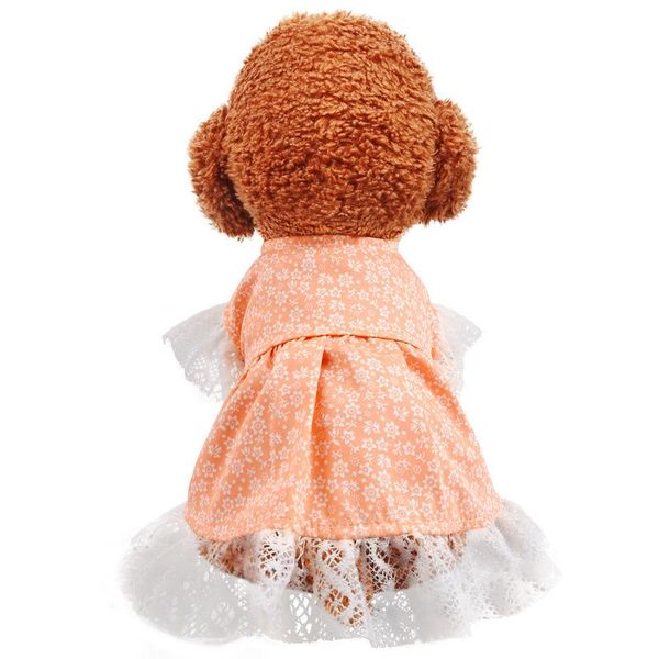 

dog apparel cute lace dress tutu skirt summer female girl puppy hoodie shirt clothes costume for yorkie chihuahua