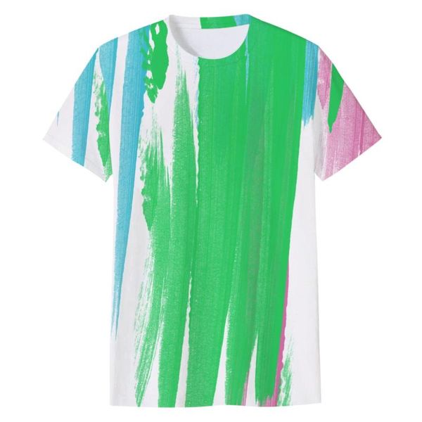 

men's t-shirts fashion 3d printing t-shirt color sleeve and women's full print leisure beach street hip hop, White;black