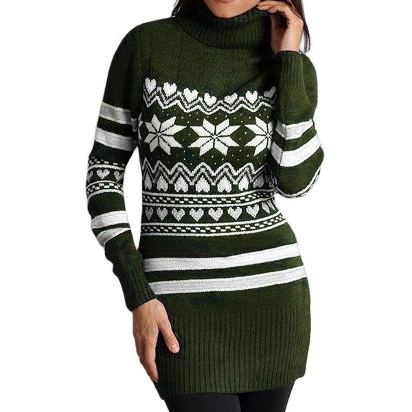 

women's sweaters casual turtleneck christmas long-sleeve wool women autumn winter splice fashion loose printing blended pullovers, White;black
