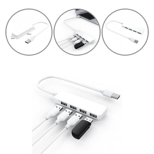 

hubs high speed portable 480mbps 4-in-1 usb splitter computer accessories