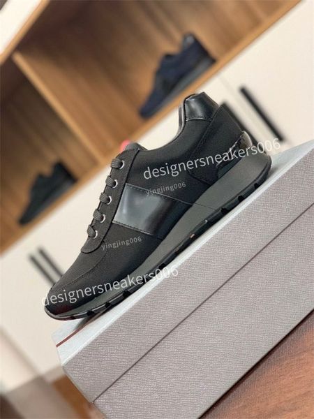 

2021 name brand fashion designer men casual shoes camouflage mixed colors sneakers patchwork leather lace up male shoes rivets flat shoes, Black