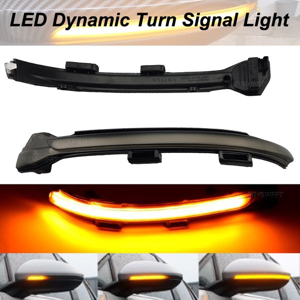 

2 pieces side mirror indicator dynamic blinker led turn signal light for vw golf 7 mk7 7.5 gti r sportsvan touran l ii