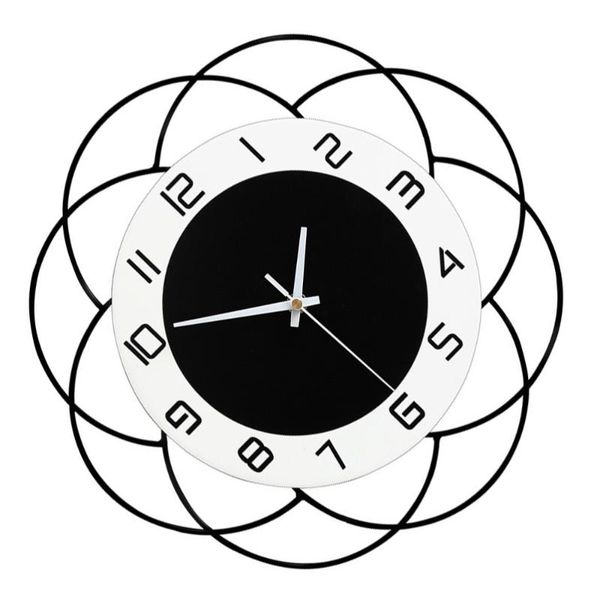 

wall clocks flower shaped clock pretty decorative hanging art decor for home office living room bedroom