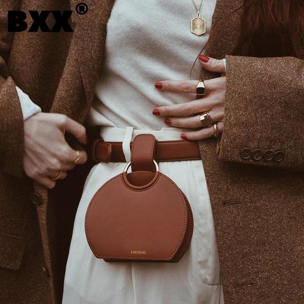 

waist bags [bxx] simple pu leather saddle for women 2021 summer bag trending luxury ladies travel hs795
