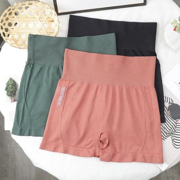 

women yoga shorts high waist seamless hip-up tight elastic sport short femme push up running fitness gym workout leggings pants outfit