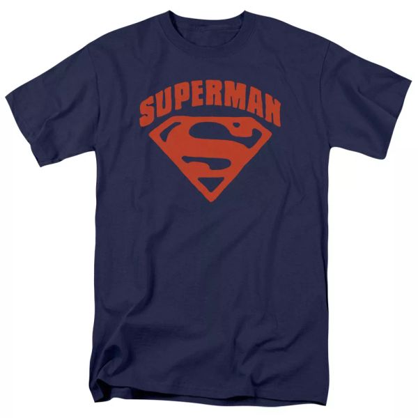 

superman super shield "navy" color t-shirt dc comics sizes s-3x new, White;black