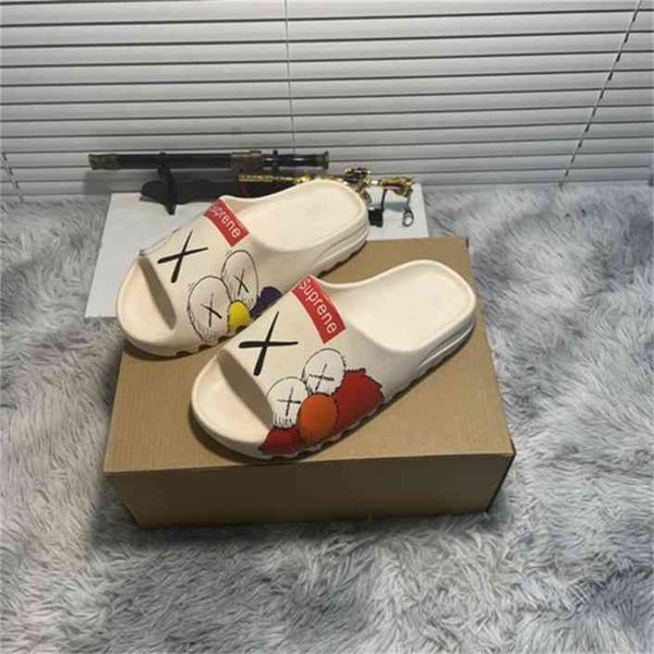 

fashion brand slippers foam men super great quality runner outdoor basketball football soccer sneakers sports sandal leisure gift summer par, Black