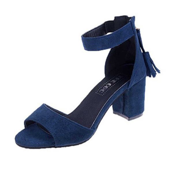 

slippers shoes of the woman summer borla rebanho franja gross leap sandals high heels women heeled gmen, Black