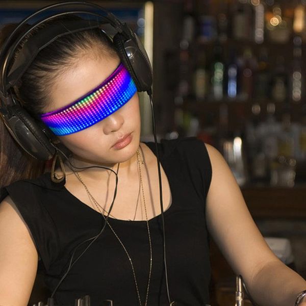 

party decoration app flash eyeglasses frame colorful luminous glasses led sunglasses for festival bar night club