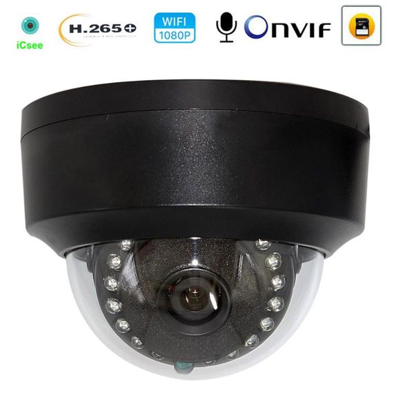 

cameras support sd card 128g h.265 1080p wifi wired ip camera 5mp 2.8mm dome onvif cloud mic ir cut cctv smart security