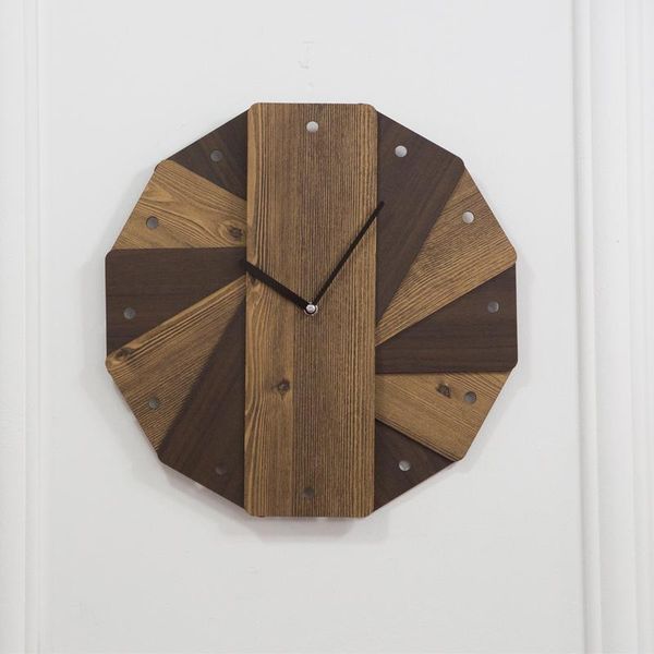 

wall clocks vintage garden clock creative living room round decoration bedroom mute shabby chic