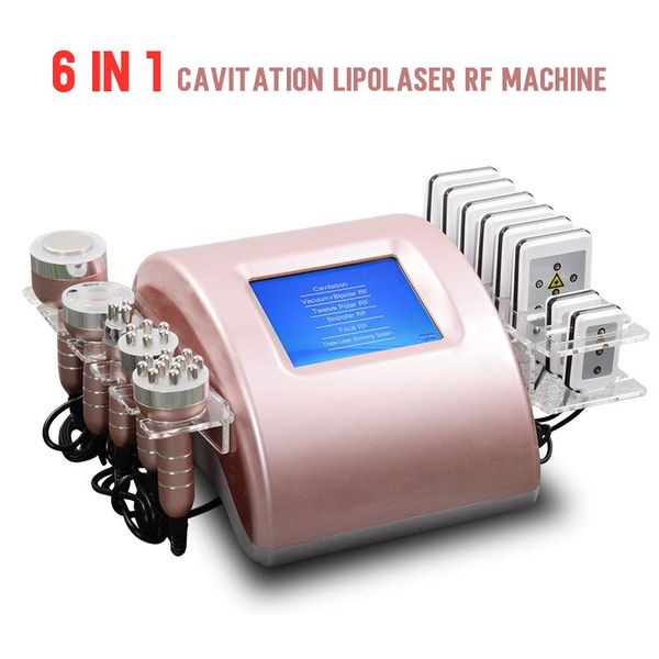 

portable diode lipolaser rf cavitation slimming body contouring machine, Black