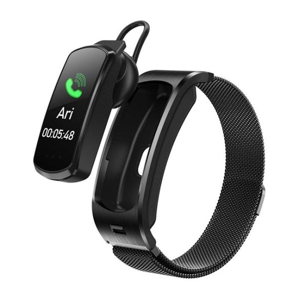 

smart wristbands m6 steel watch with earphone health monitoring fitness tracker message reminder waterproof high-end smartwatch