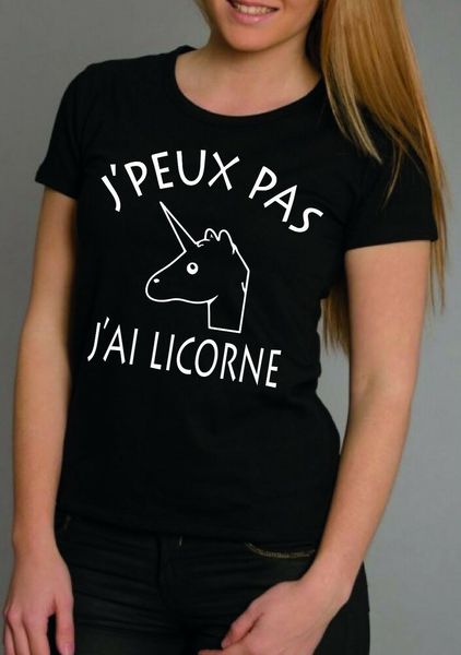 

womens t-shirt i cannot i unicorn, White;black