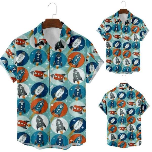 

men's casual shirts mens printed short sleeve shirt summer holiday beach loose blouse, White;black