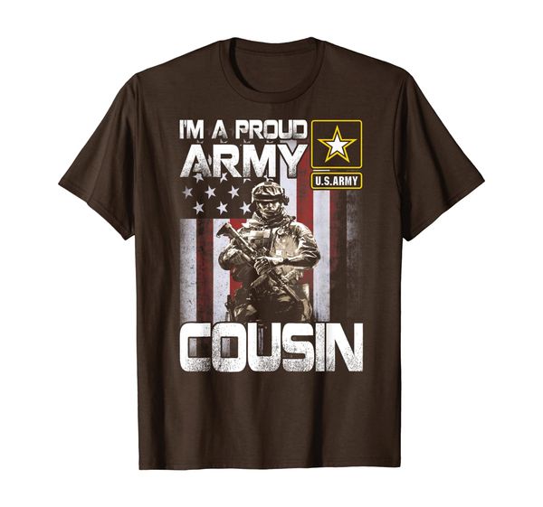 

i'm a proud army cousin t-shirt, White;black