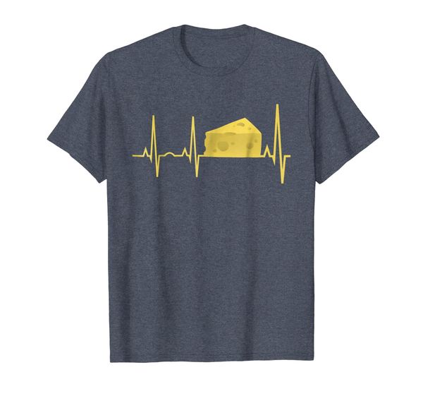 

cheese heartbeat shirt - funny cheese lover gift tee, White;black