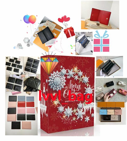Weihnachtsgeschenk für Damen und Herren, berühmte Clutch-Taschen, Modedesigner-Geldbörsen mit Glücksbox, verschiedene Arten von Geldbörsen, durch Zufall, magische Boxen, Geldbörse, Überraschungstasche für Ihren Freund