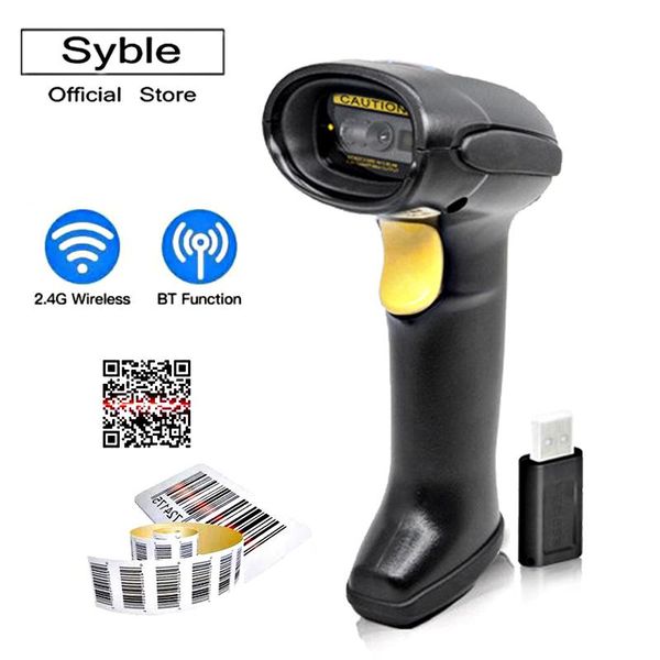 

barcode scanner bluetooth & 2.4g wireless handheld bar code reader with screen scanning auto sensing, xb-6208rb scanners