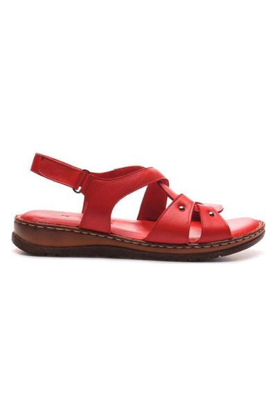 

sandals women's red leather 211632, Black