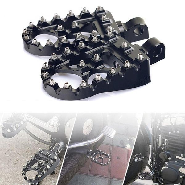

pedals motorcycle mx style footrests foot peg motorbike modification accessory 11.8cm x 5.7cm 2cm