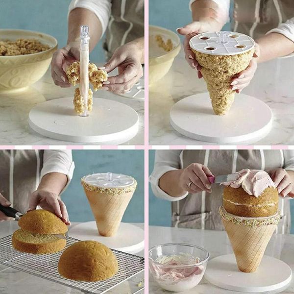 

other bakeware diy cake stand anti-gravity pouring support structure decoration sugar making party craft frame fondant tool d6t8