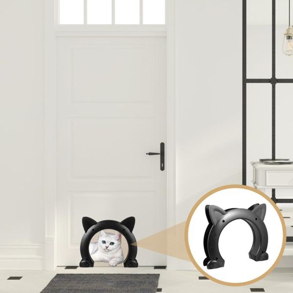 

cat toys built in interior door for pass pet hole portal diy tunnel