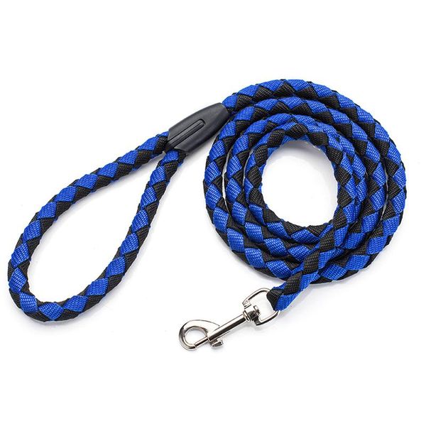 

nylon dog leash 5ft long walking rope metal clasp chain traction for medium training outside collars & leashes