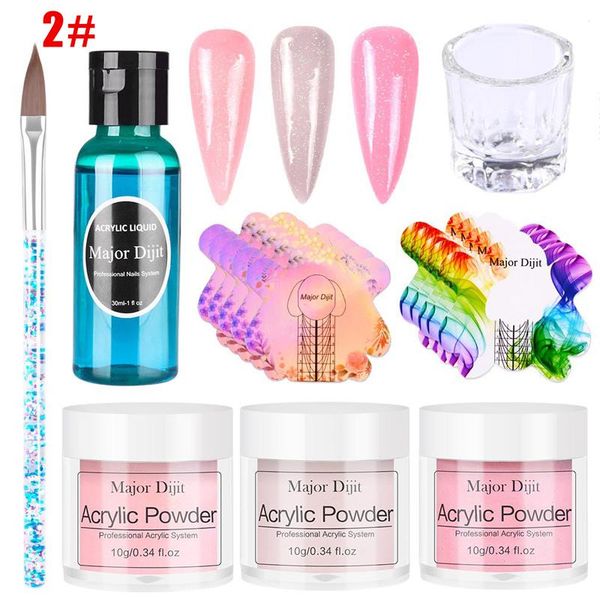 

nail art kits acrylic powder set with manicure tools for design crystal mh88