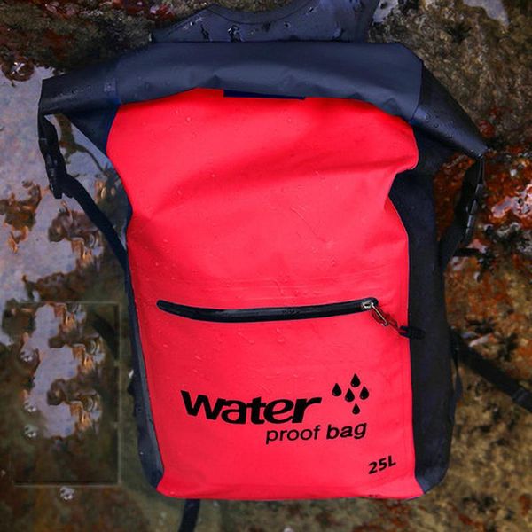 

outdoor bags 25l waterproof dry bag backpack rucksack storage pack sack swimming rafting kayaking river trekking floating sailing canoe boat