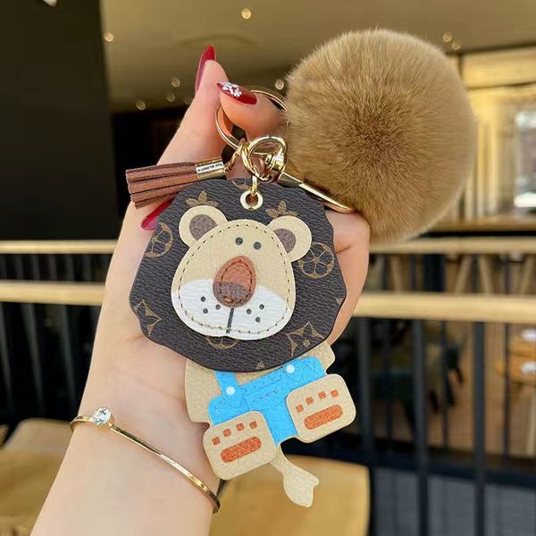 

2021 designer keychains ox cattle cow keychain fashion men car keyring holder women bull oxox pendant new year gift with box, Silver
