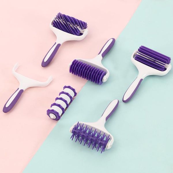 

pc dough knife pasta roller wheel lattice cookie cutter rolling broaches pie pizza baking pastry tools &