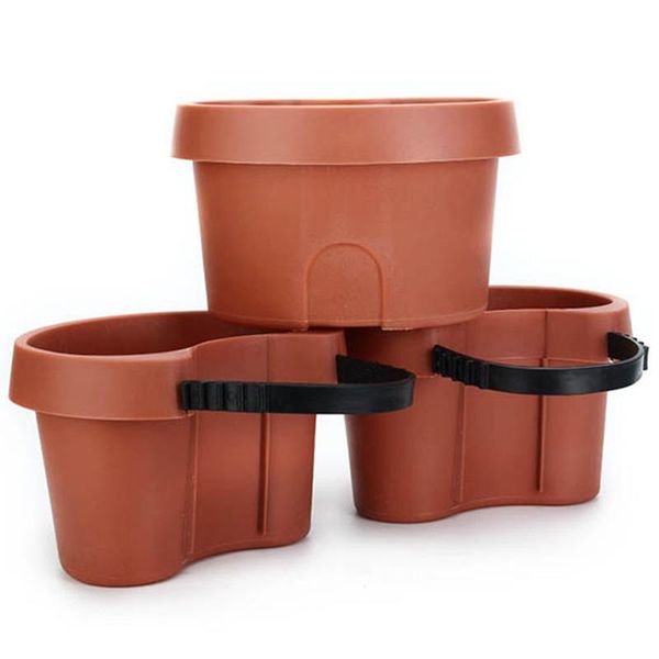 

planters & pots 3 pc/lot unique gutter downspout garden flower pot drain pipe tubs