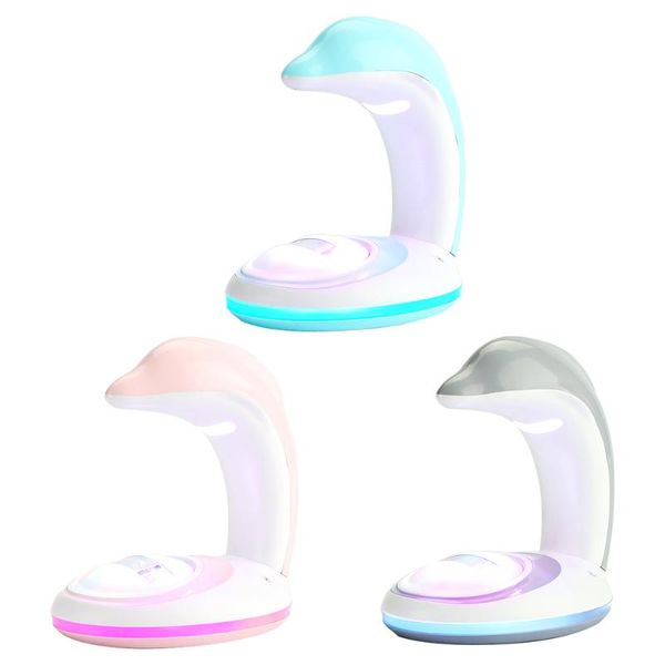 

night lights rainbow projector cartoon dolphin shape led multicolor lamp for children bedroom decoration